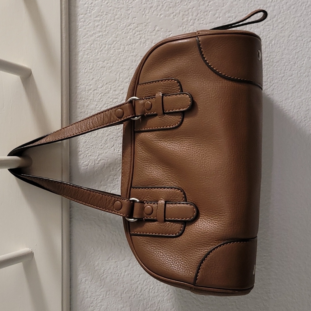 Lacoste Leather Satchel Handbag - Picture 2 of 9